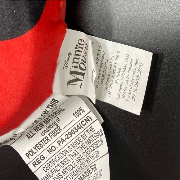 Mini mouse pillow for Baby. Color  red - Picture 3 of 4